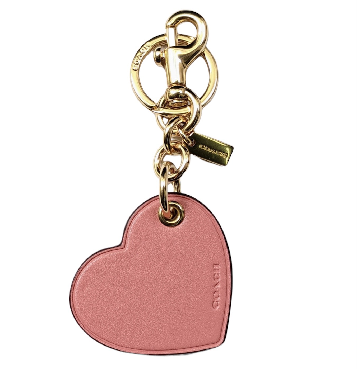 Coach charm tim hồng chính hãng