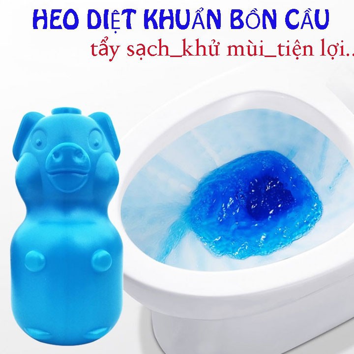 Lợn thả bồn cầu khử trùng và diệt khuẩn - Lọ thả bồn cầu hình còn heo con lợn - Heo thả bồn cầu