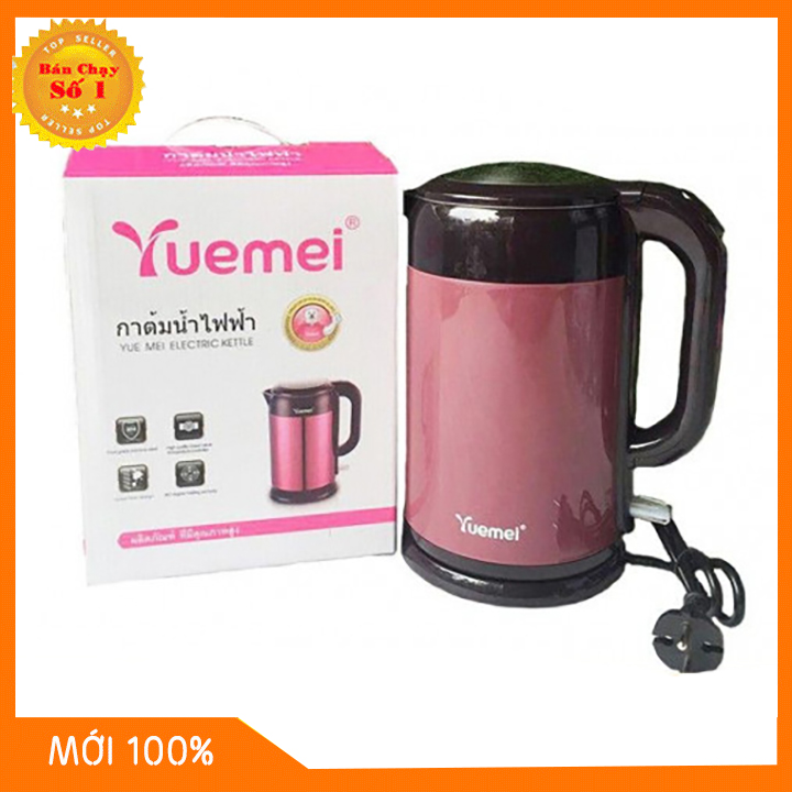 Bình đun nước siêu tốc thái lan yuemei 2.5l, âm đun nước thái lan