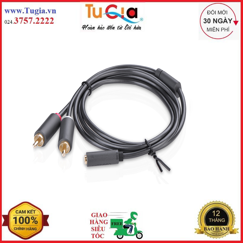 Cáp av ugreen av111 10549 - đen - hàng chính hãng
