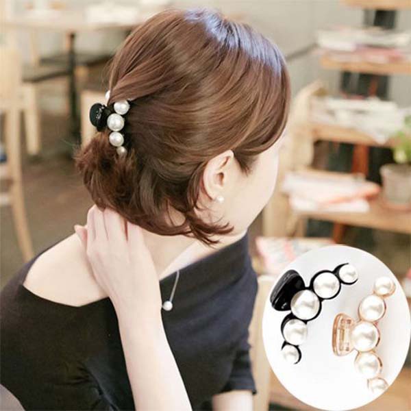 Kẹp tóc đính ngọc trai