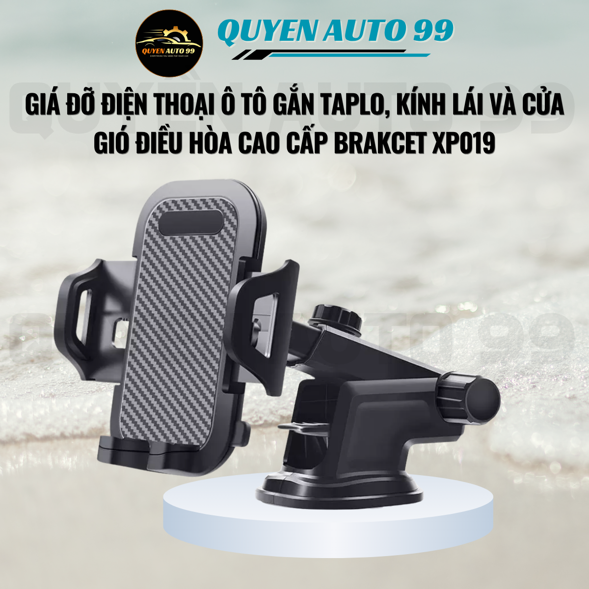 Car Phone Holder for Dashboard, Steering Wheel, and Air Conditioning Vents, Sturdy, 360-Degree Rotating, High-Quality Carbon Surface, Brakcet Xp019 Giá 129,000 Đồng*Miễn phí vận chuyển