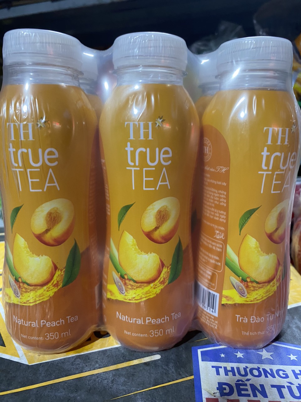 Lốc 6 Chai Trà Đào Tự Nhiên - TH TRUE TEA 350ml