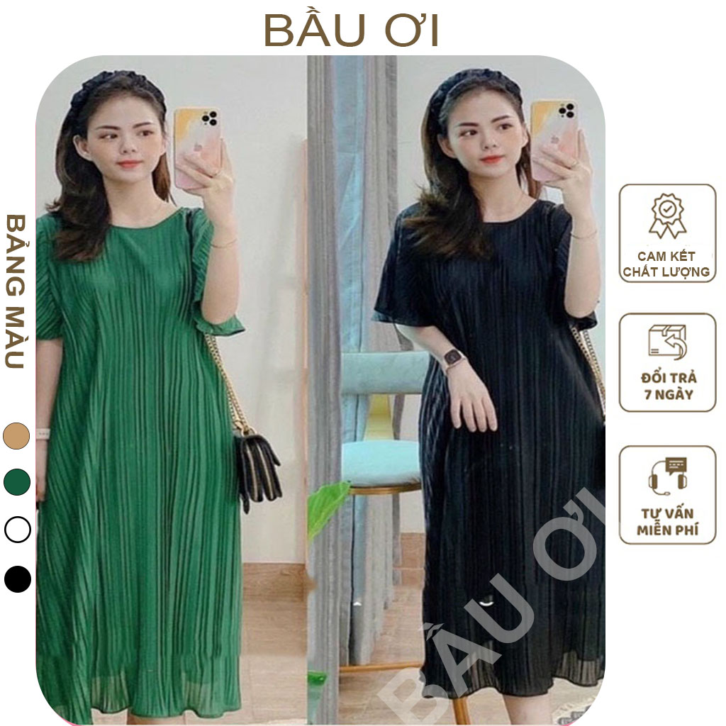 váy bầu xếp ly giá tốt Tháng 7 2023 Đồ Bầu  Mua ngay Thời Trang Nữ   Shopee Việt Nam