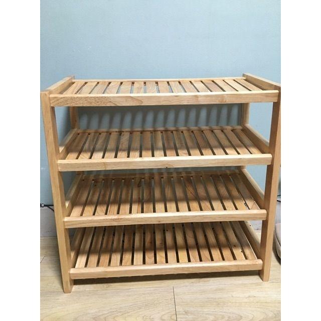 [HCM]Kệ dép gỗ 60cm - 4 tầng