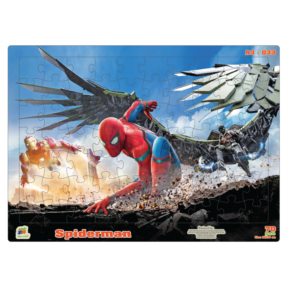 Bộ tranh xếp hình 70 mảnh spiderman