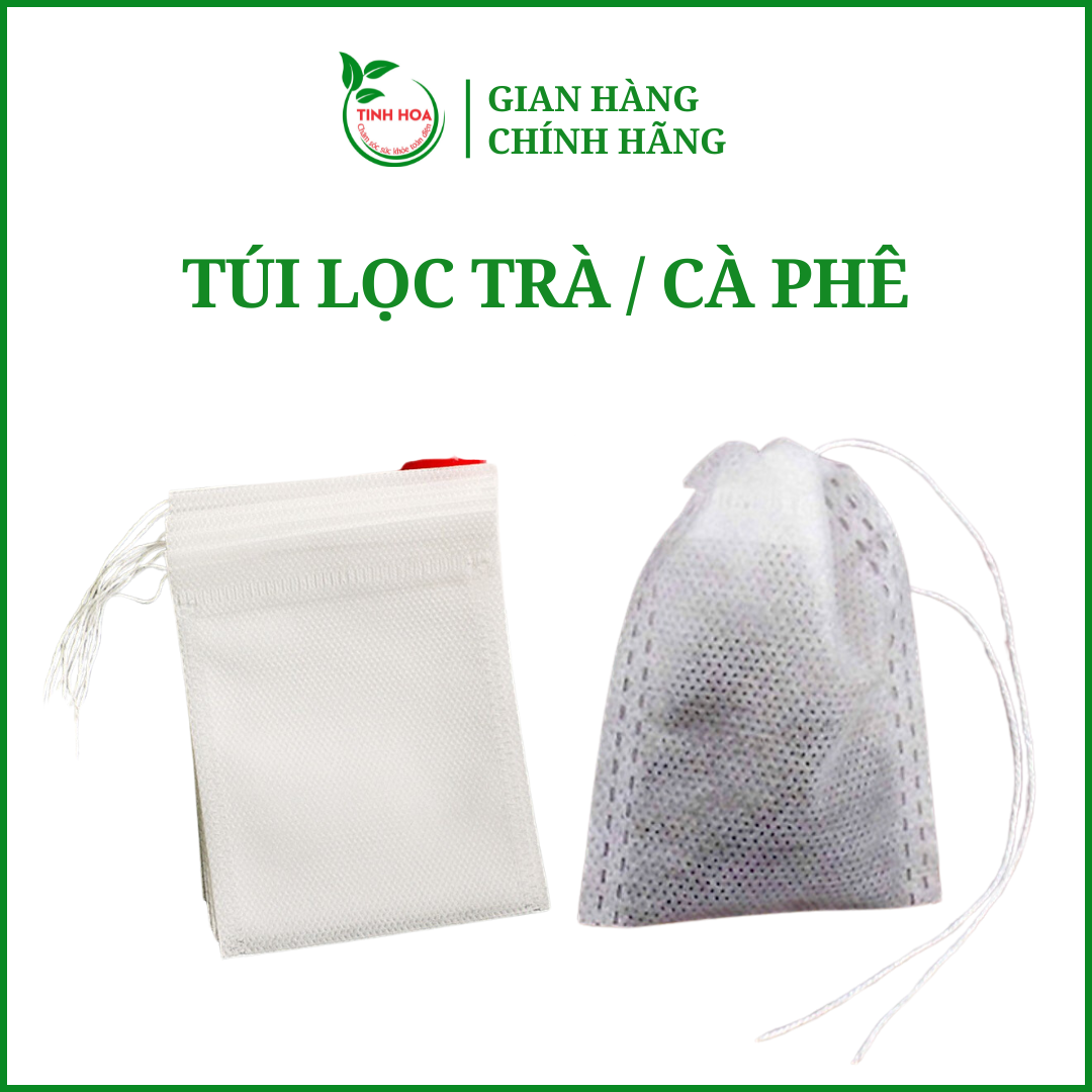 Túi lọc trà , túi lọc cà phê có dây rút, túi lọc trà dùng 1 lần