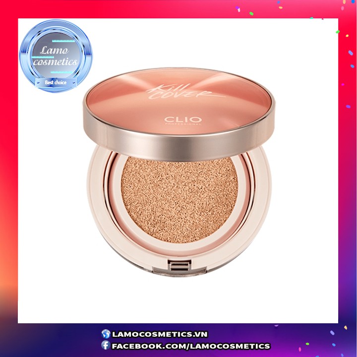 Phấn nước clio kill cover glow cushion spf50+ pa+++ chính hãng 100%