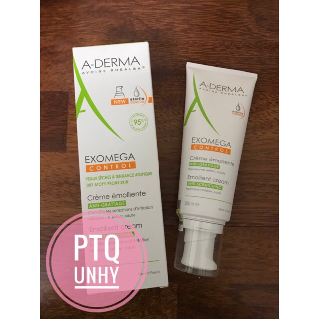 Kem dưỡng ẩm vô trùng cho viêm da cơ địa/da khô A-DERMA EXOMEGA CONTROL 200ml