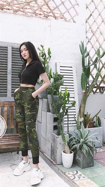 Sét bộ lính quần Jogger nữ