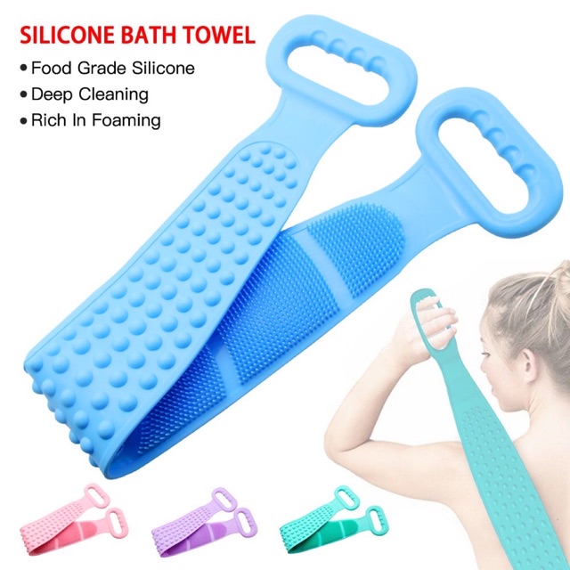 Cọ lưng silicon 2 mặt siêu tiện lợi