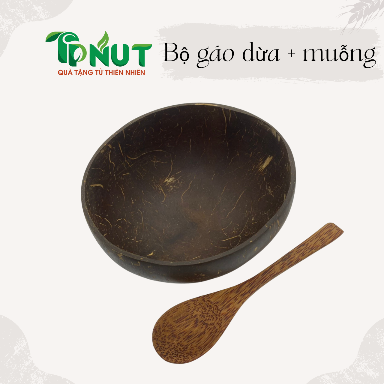 Bộ gáo dừa kèm muỗng