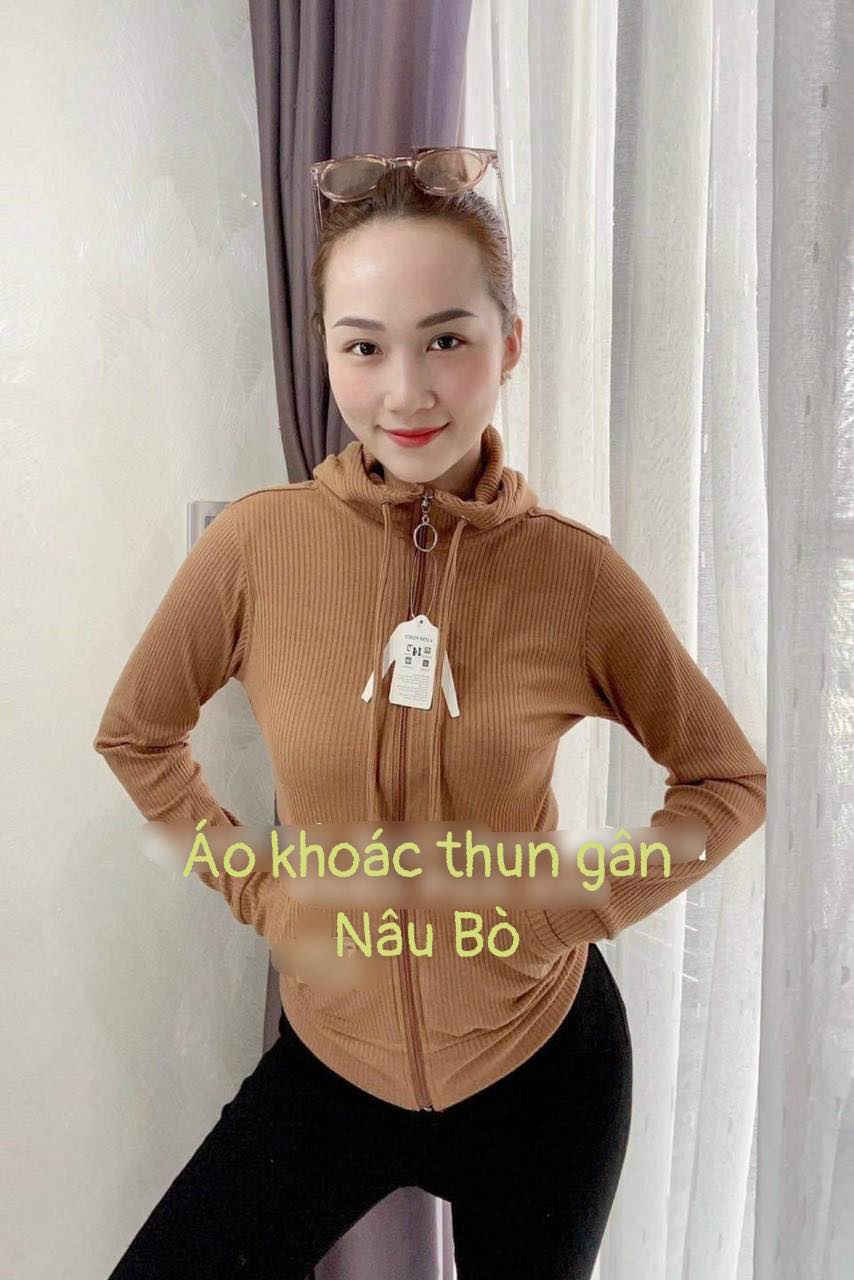 ÁO KHOÁT GÂN TRƠN NỮ CAO CẤP,KIỂU DÁNG THỜI TRANG PHÙ HỢP MỌI LỨA TUỔI
