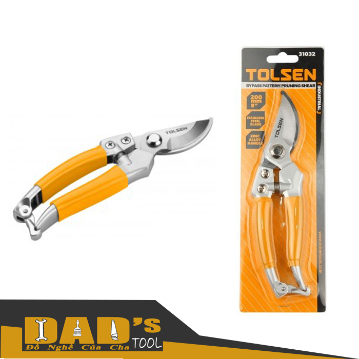 Kéo cắt cành mũi cong 200mm - tolsen 31032