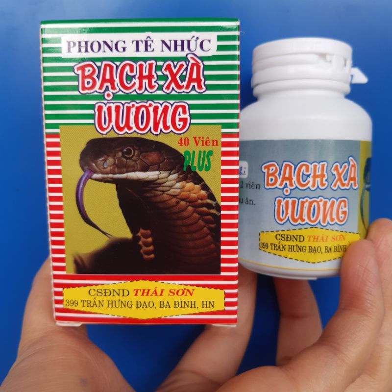 Phong tê nhức bạch xà vương. hỗ trợ giảm đau lưng, đau nhức xương khớp - lọ 40 viên