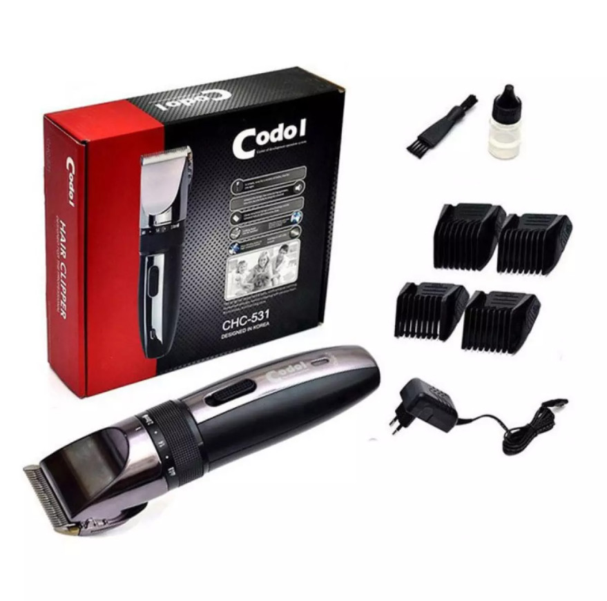 [HCM]( XẢ HÀNG )  Tông đơ hớt tóc cao cấp Hàn Quốc CODOL CHC-531 - Dụng làm tóc của các BARBER - Tông đơ hớt tóc gia đình nam nữ - Tăng đơ cắt tóc chuyên nghiệp