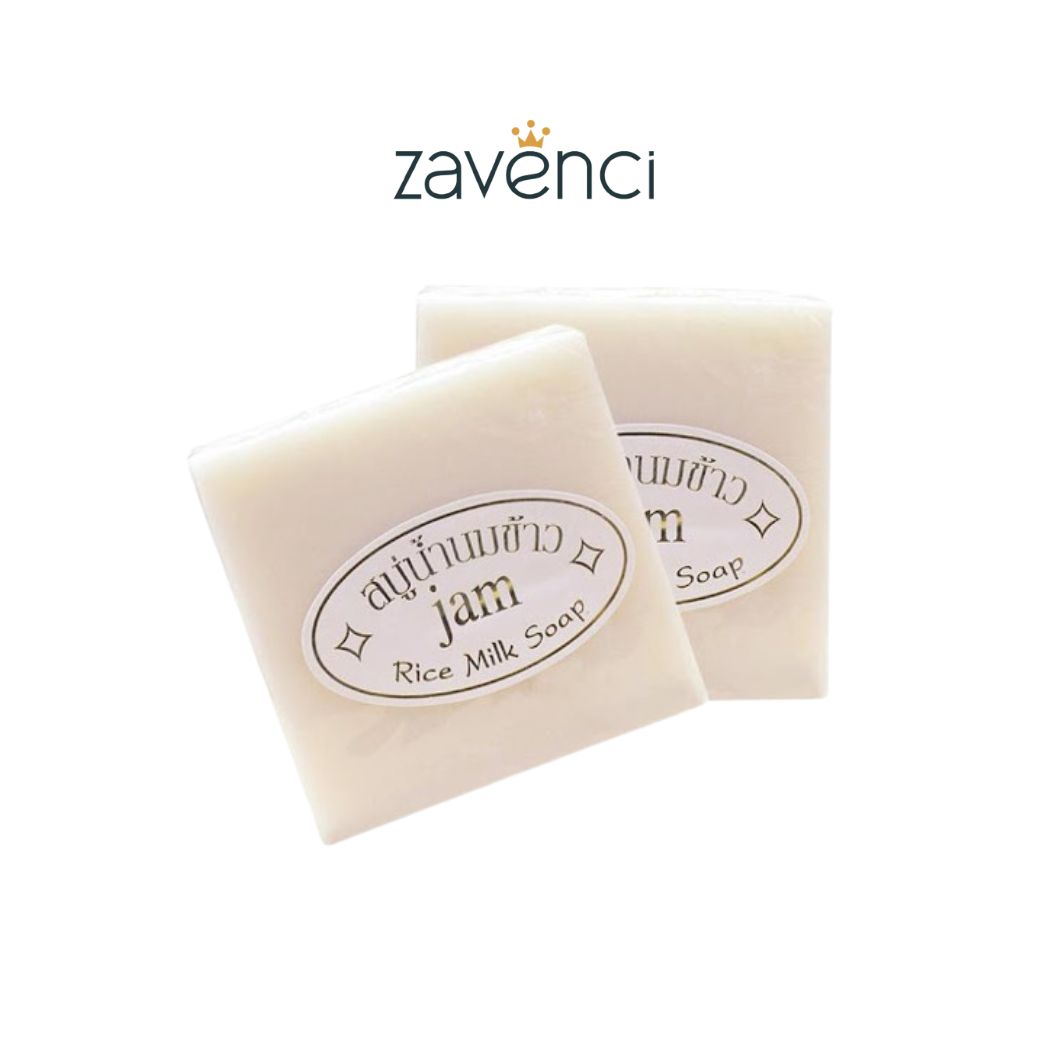 Xà phòng cám gạo kích trắng da body Thái lan Jam milk rice soap zavenci