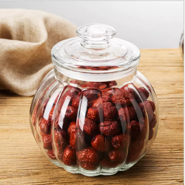 Hủ Thủy Tinh Cao Cấp dung tích 1900ml làm dưa - đựng bánh kẹo loại hạt có ron cao su chồng hở lọ thủy tinh trái bí hu thuy tinh hu dung keo mut