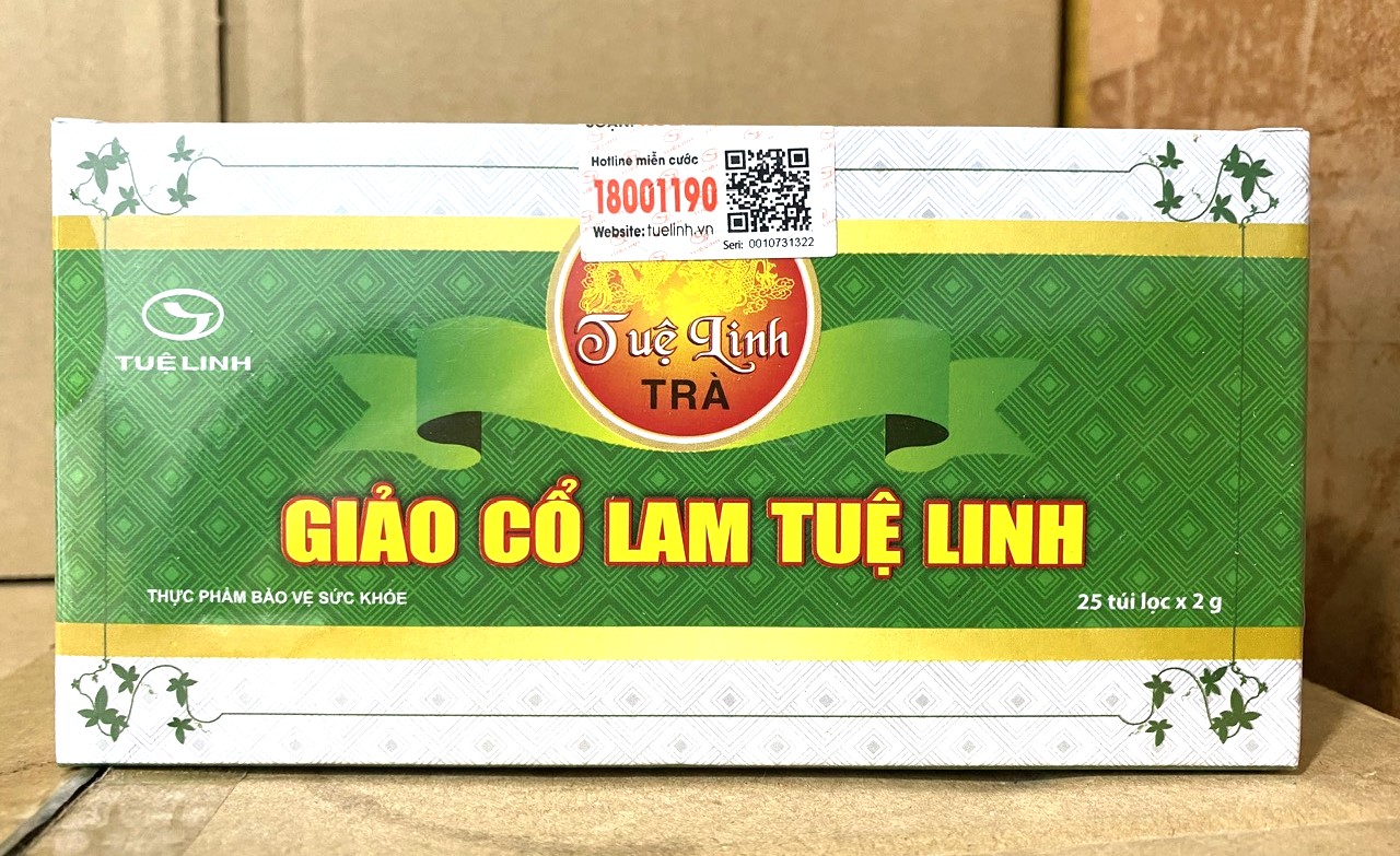 Trà giảo cổ lam tuệ linh Thanh nhiệt mát gan, giải độc, lợi tiểu, tăng cường chức năng gan, mẩn ngứa, mày đay, mụn nhọt ml