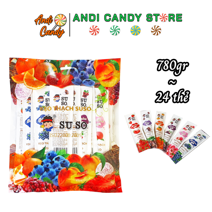 Kẹo Thạch Trái Cây SUSO Phú Cường 800gr