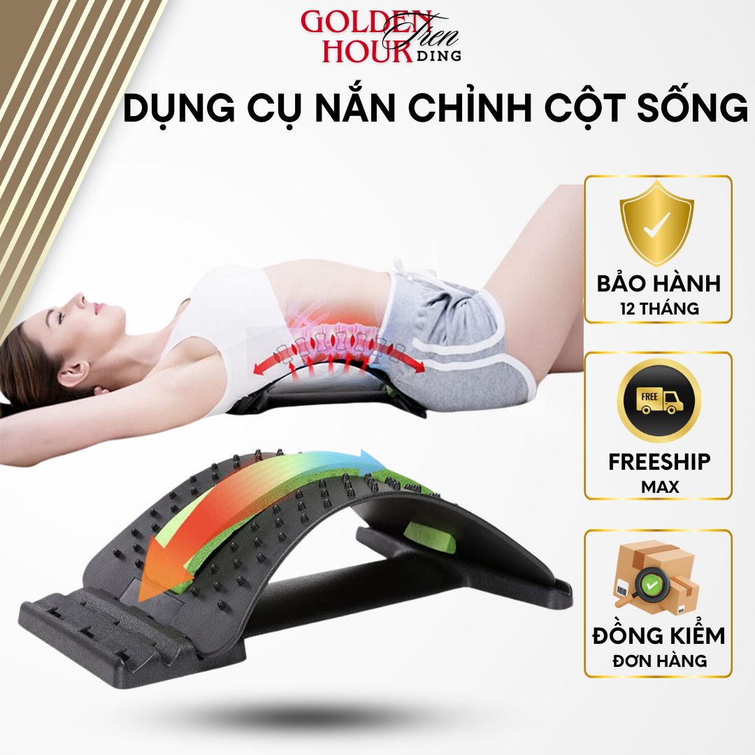Khung Nắn Chỉnh Cột Sống Và Massage Hỗ Trợ Tập Lưng, Giảm Thoái Hóa Đốt Sống Lưng, Đốt Sống Cổ Và Thoát Vị Đĩa Đệm, Dụng Cụ Chăm Sóc Khỏe Thiết Kế Mới