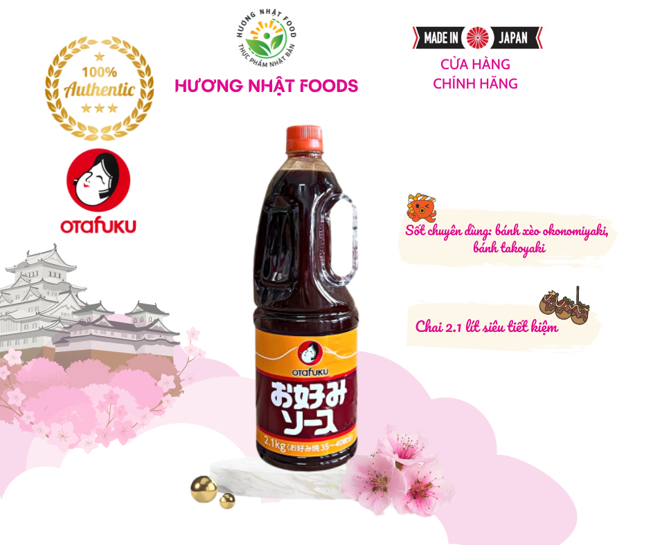 Nước sốt okonomi otafuku sauce nhật bản 2.1 lít
