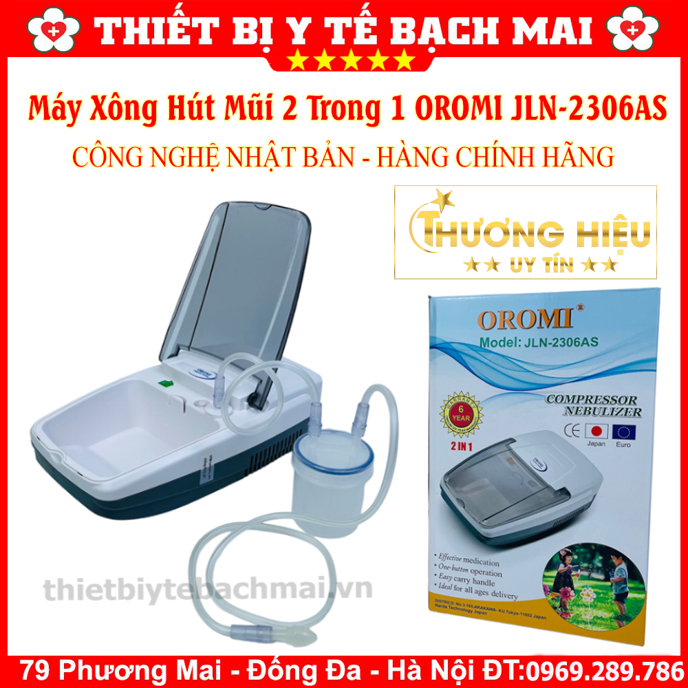 Máy xông hút mũi 2 trong 1 oromi jln-2306as nhật bản