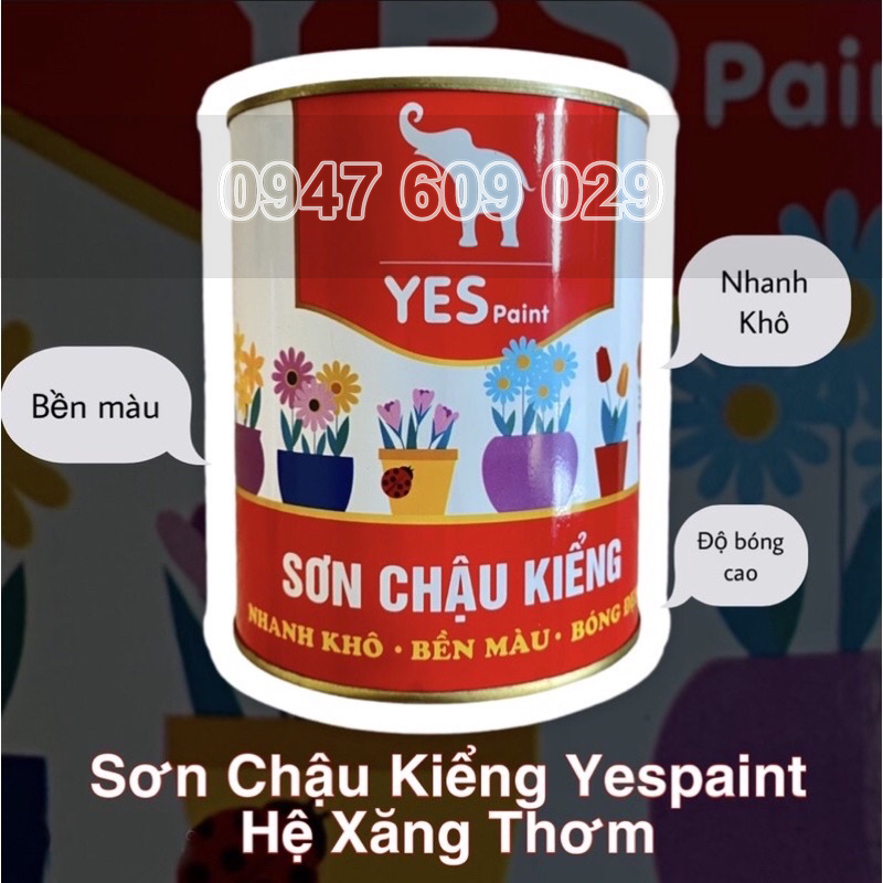 Sơn chậu kiểng hệ xăng thơm yes paint 800g