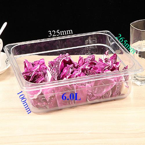 Khay nhựa đựng thực phẩm 6 lít GN 1/2x100