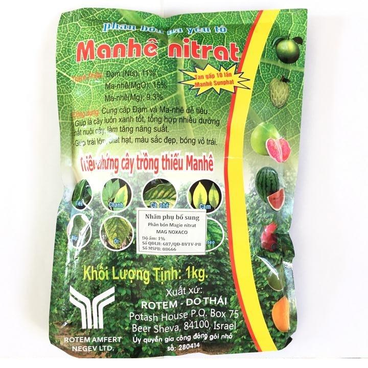 Phân bón Manhê Nitrat gói 1kg