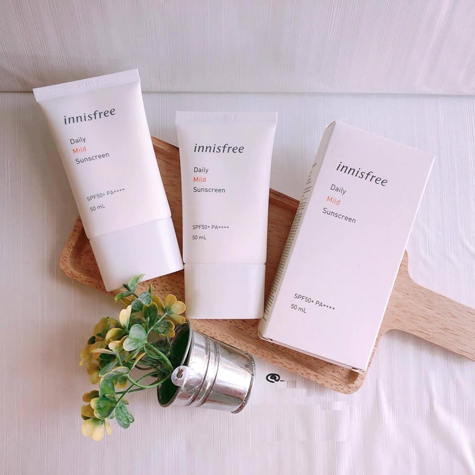 Innisfree daily mild sunscreen, kem chống nắng innisfree mild spf 50+ pa+++