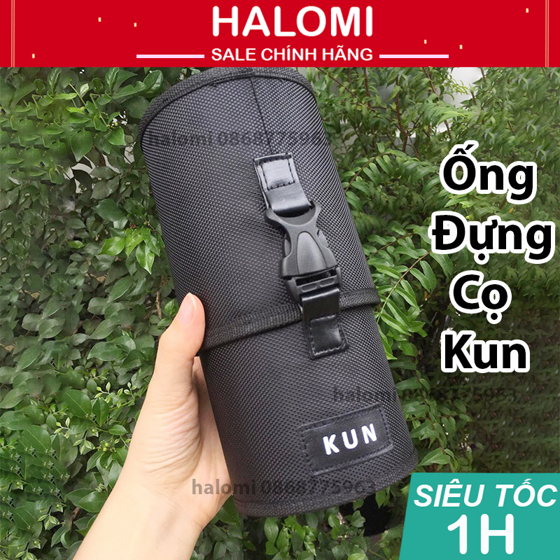 Ống Đựng Cọ trang điểm Kun 2 Quai HALOMI Siêu Bền Chứa Được Cọ 30 Cây Halomi Store