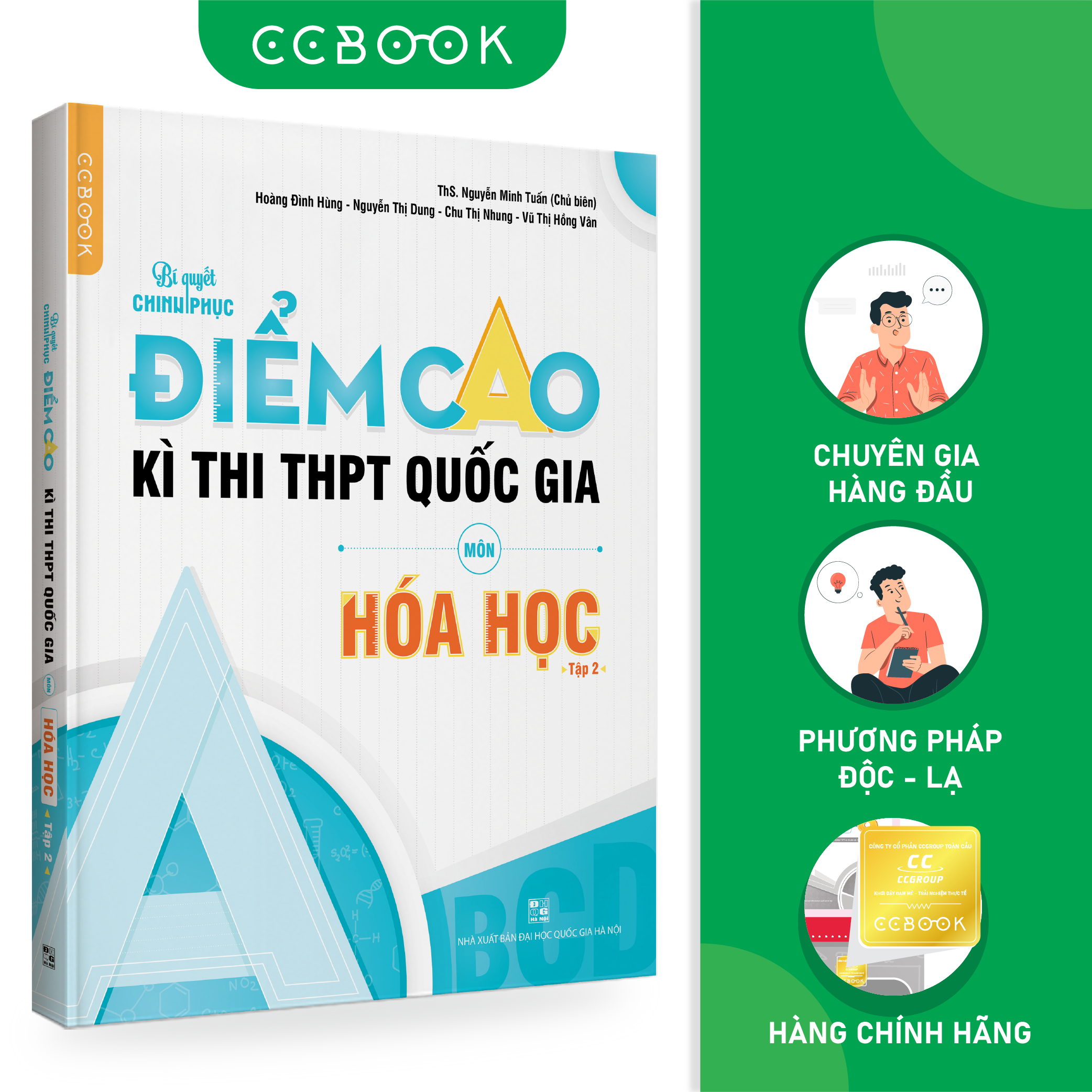 Sách - Bí quyết chinh phục điểm cao kì thi THPT quốc gia môn Hóa học tập 2 - Ôn luyện thi đại học - Chính hãng Ccbook
