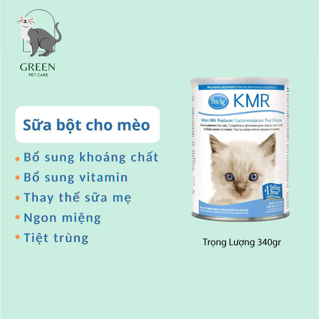 Sữa cho mèo con kmr - hộp 340gr
