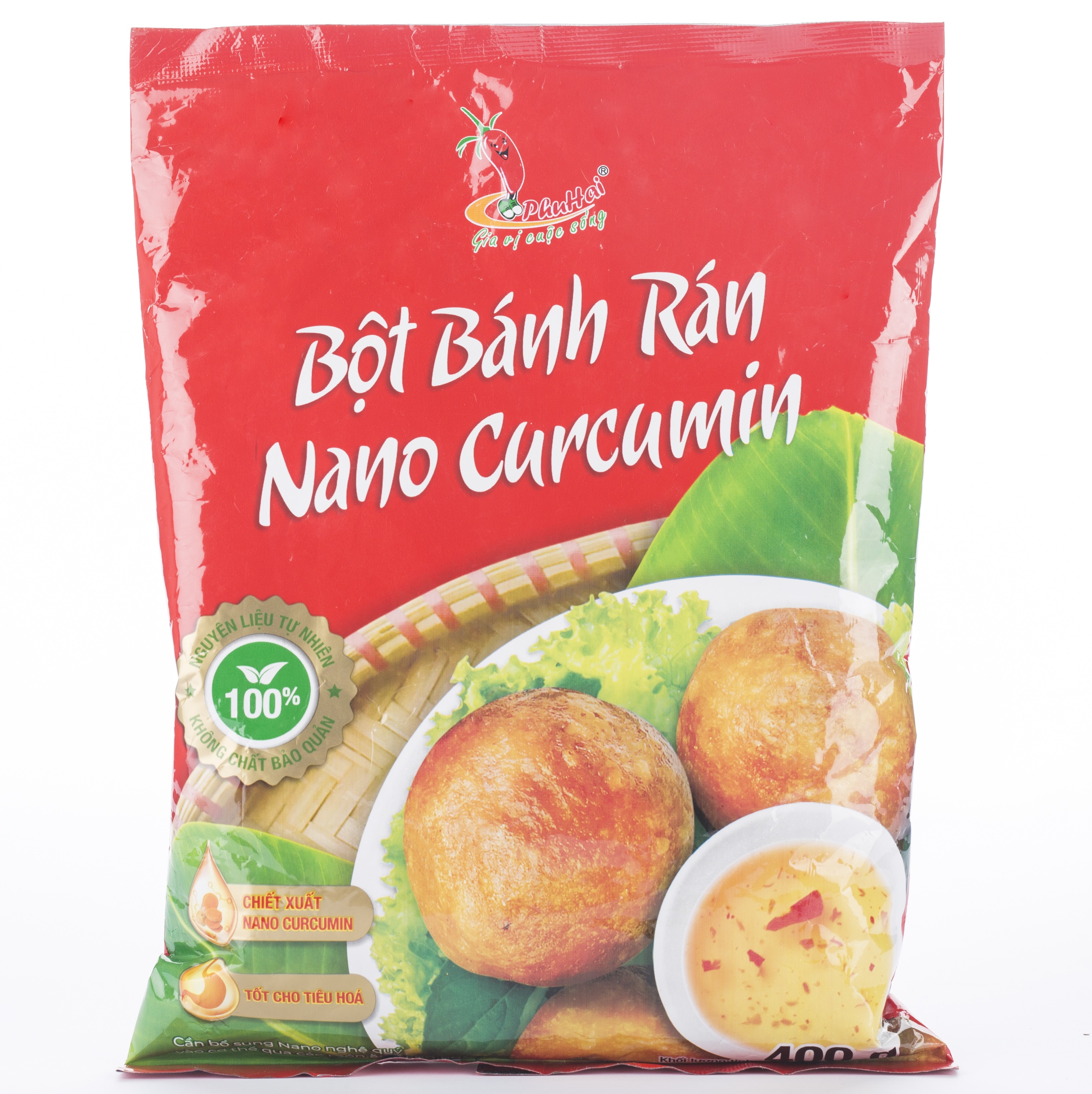 Bột bánh rán Nano Curcumin 400g Phú Hải - Hàng chính hãng