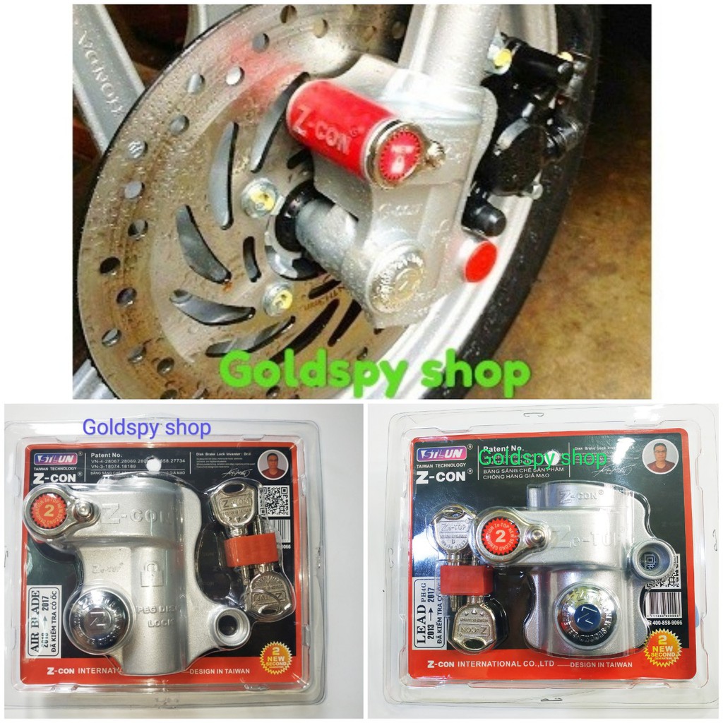 Khóa đĩa chống trộm xe máy lead