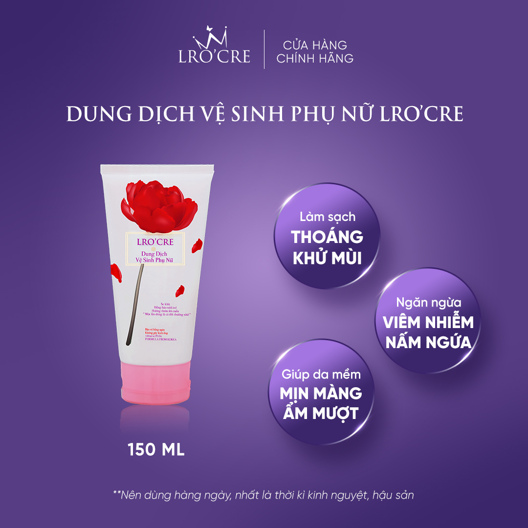 Dung dịch vệ sinh phụ nữ lro'cre/ 150ml