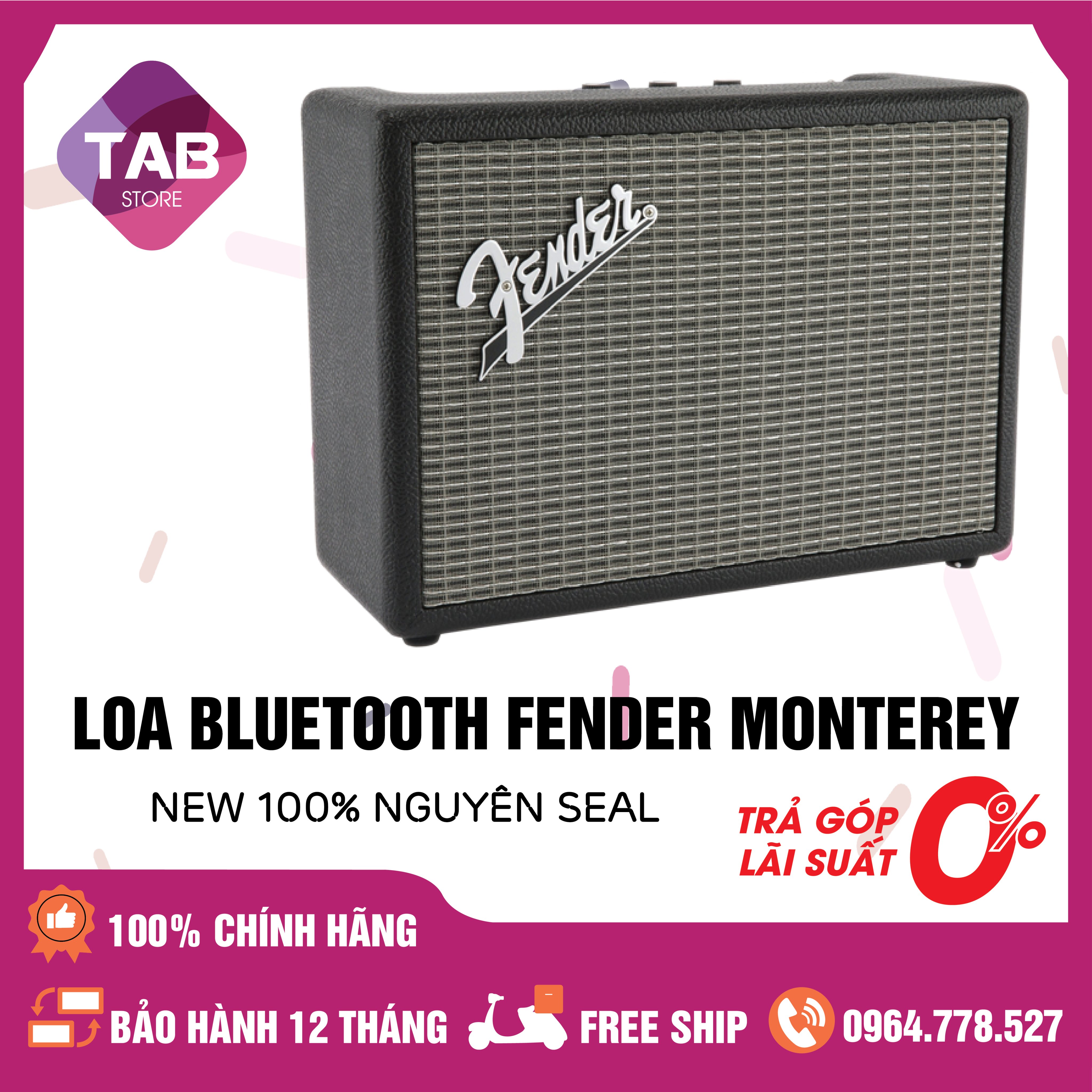 Loa Bluetooth Fender Monterey New Chính Hãng - Bảo Hành 6 Tháng