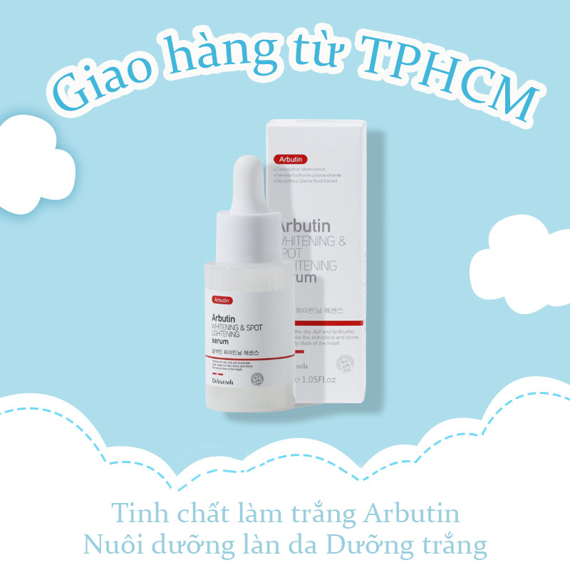 DELEVENTH Arbutin Tinh chất dưỡng trắng Giảm Thâm Làm sáng da Dưỡng ẩm da