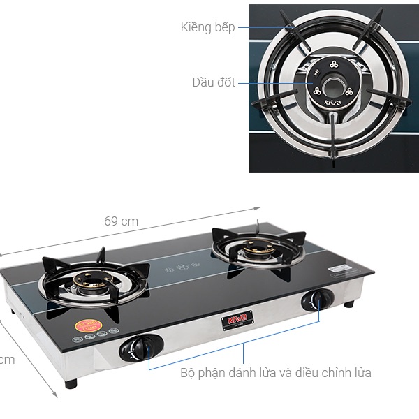 BẾP GA AKIWA NHẬT BẢN