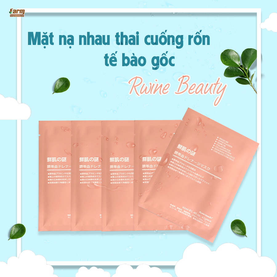 Mặt Nạ Tế Bào Gốc Nhau Thai Cừu Cuống Rốn Rwine Beauty