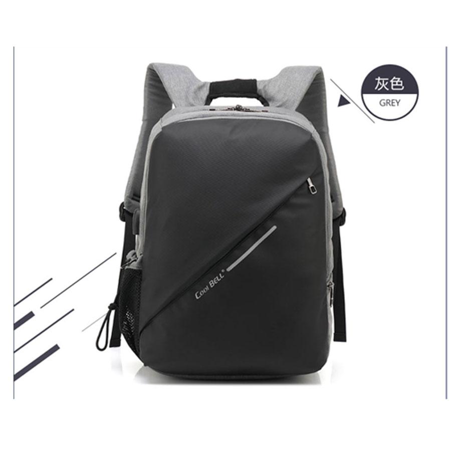 Balo thời trang cao cấp đựng laptop coolbell 7007 15.6' (màu ghi)