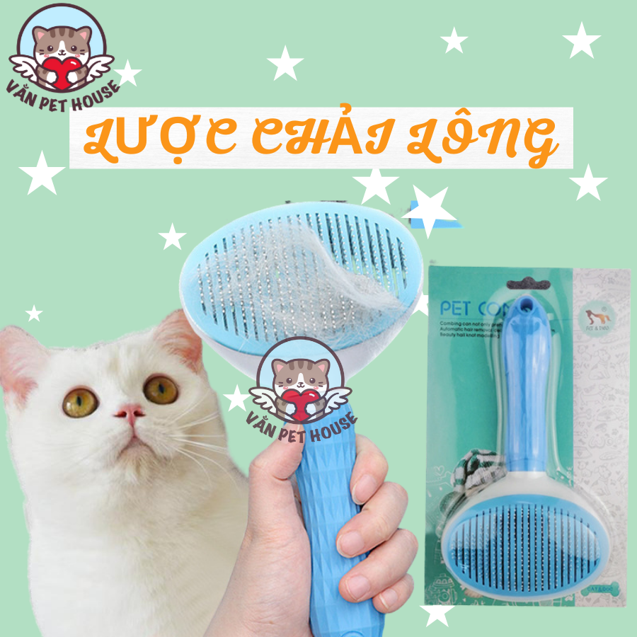 Lược Chải Lông Cho Chó, Mèo mượt lông, giảm rụng lông Lớn