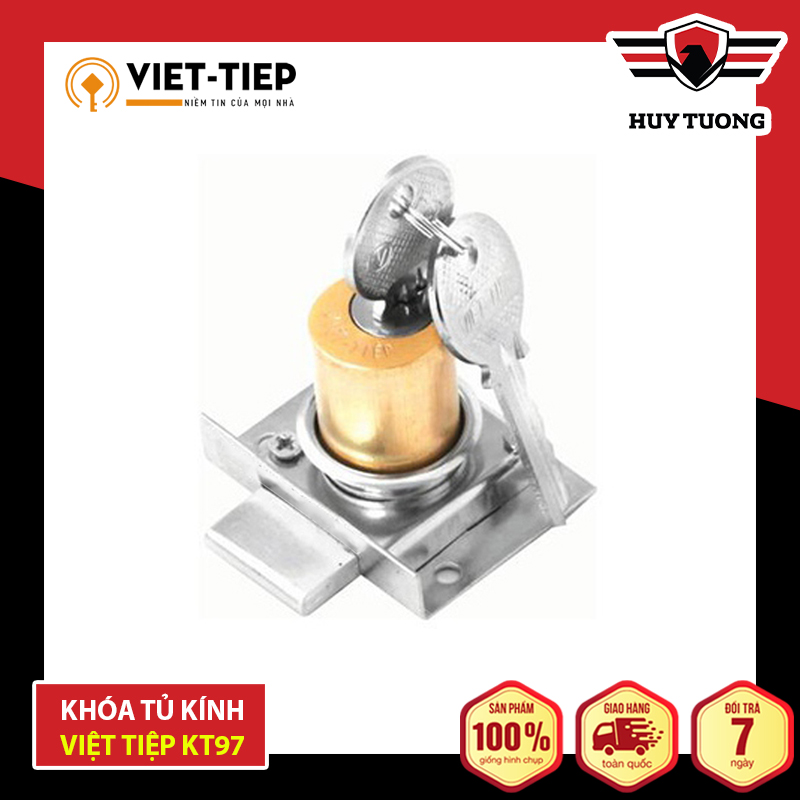 Khóa tủ cao cấp Việt Tiệp KT97, làm từ hợp kim đồng, lõi khóa được làm hợp kim inox không gỉ  - Huy Tưởng