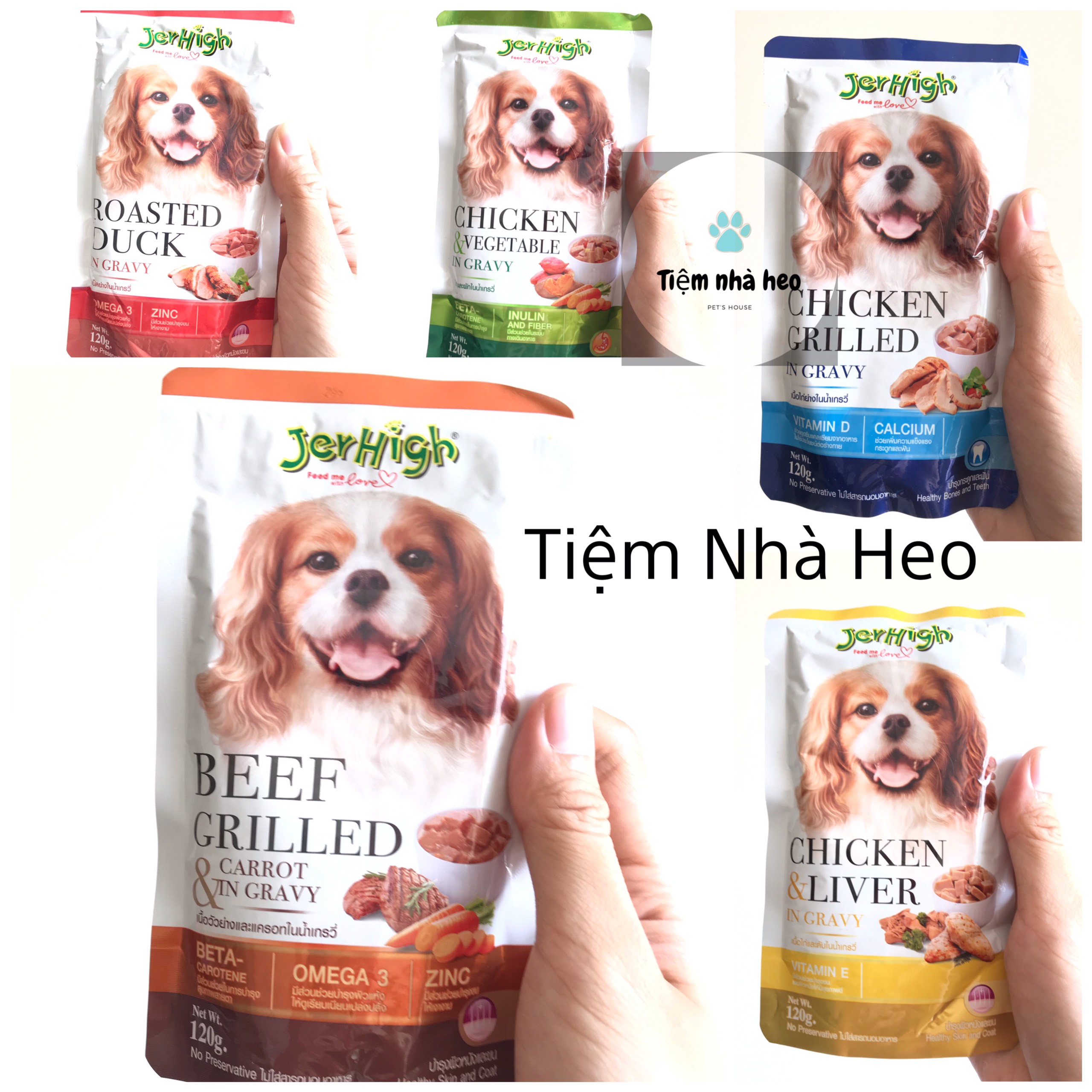 Pate jerhigh cho chó 120g - tiệm nhà heo