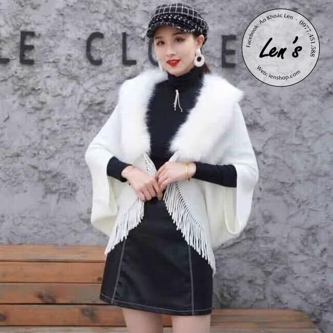 ÁO KHOÁC LEN CHOÀNG CỔ LÔNG