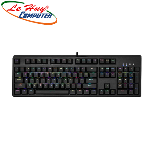 Bàn phím cơ e-dra ek3104 gaming led rainbow version 2021