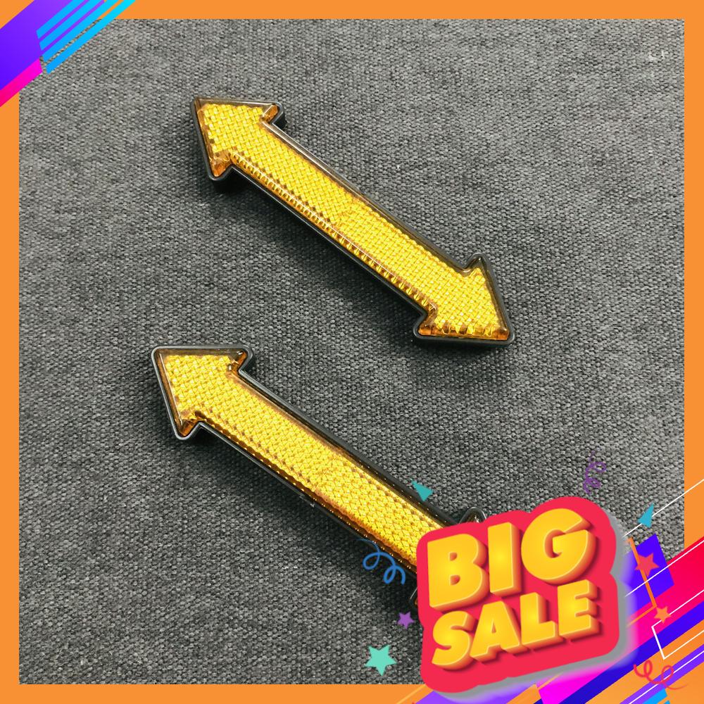 [TEM MŨI TÊN HAI ĐẦU PHẢN QUANG VÀNG] TEM MẮT MÈO PHẢN QUANG DÁN PHUỘC, TEM MẮT MÈO MŨI TÊN ĐẸP, TEM MẮT MÈO PHẢN QUANG, TEM MẮT MÈO TRANG TRÍ NTASHOP