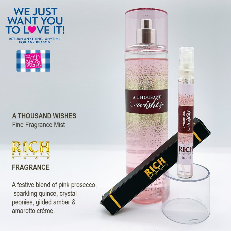A THOUSAND WISHES - Fullsize Xịt Thơm Toàn Thân Body Mist Bath & Body Works USA
