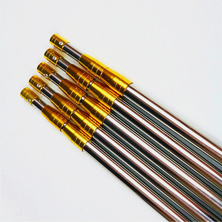 Cán Vợt Inox Mạ Vàng